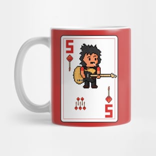 Pixelrockstars Five of Diamonds Playing Card Mug